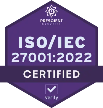 ISO/IEC 27001:2022 Certified