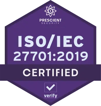 ISO/IEC 27701:2019 Certified